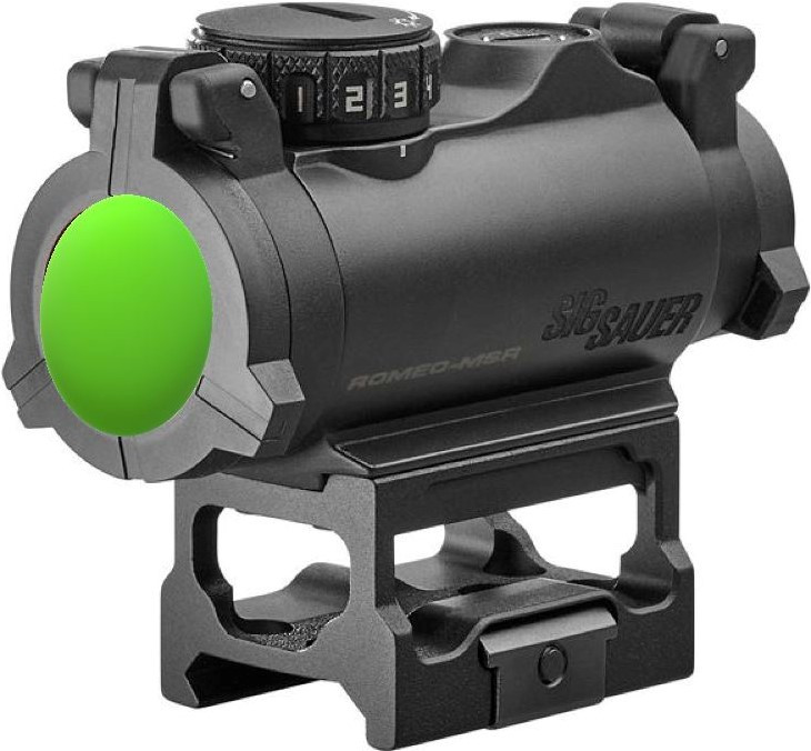 Sig Sauer SOR72002 Romeo MSR 1x20mm 2 MOA Green Dot Sight - Bereli